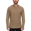 image:imageMens Micro Weight Woolverino  Zip Sun Hoodie  84 Merino Wool 12 Nylon 4 SpandexTan 499