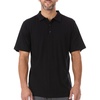 image:imageMens Polo Shirt  Merino Wool  Golf Shirt  Work ShirtBlack