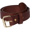 image:imageMinus33  Real Leather Belt  Premium USA Made Work BeltBasket Weave Brown330