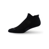 image:imageUSA Made  Trail Running No Show Socks  Merino Wool Full Cushion Sock  Moisture Wicking Running SockBlack