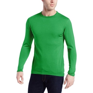 image:image100 Merino Wool  Mens Long Sleeve Crew Shirt  Thermal Base Layer170 Lightweight Zephyr Green