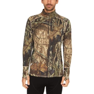 image:image100 Merino Wool  Mens Midweight Quarter Zip  Warm Pullover  MidlayerMossy Oak Country Roots