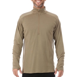 image:image100 Merino Wool  Mens Midweight Quarter Zip  Warm Pullover  MidlayerTan 499