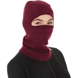 image:image100 Merino Wool Balaclava  Winter Ski Mask  Face Mask  Cold Weather GearBurgundy