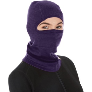 image:image100 Merino Wool Balaclava  Winter Ski Mask  Face Mask  Cold Weather GearDark Purple