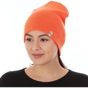 image:image100 Merino Wool Beanie  Expedition Heavyweight Winter HatBlaze Orange