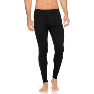 image:image100 Merino Wool Bottoms Mens Base Layer Pants  Long Johns  Thermal Underwear170 Lightweight Black