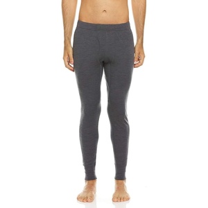 image:image100 Merino Wool Bottoms Mens Base Layer Pants  Long Johns  Thermal Underwear235 Midweight Charcoal Gray