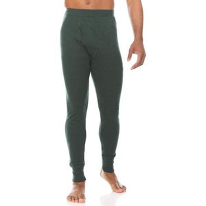 image:image100 Merino Wool Bottoms Mens Base Layer Pants  Long Johns  Thermal Underwear235 Midweight Forest Green