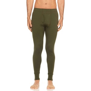 image:image100 Merino Wool Bottoms Mens Base Layer Pants  Long Johns  Thermal Underwear235 Midweight Olive Drab