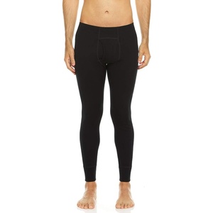 image:image100 Merino Wool Bottoms Mens Base Layer Pants  Long Johns  Thermal Underwear400 Expedition Black