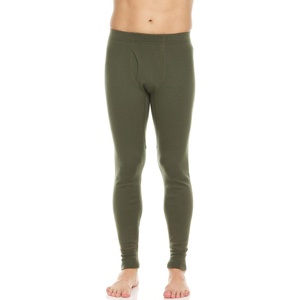 image:image100 Merino Wool Bottoms Mens Base Layer Pants  Long Johns  Thermal Underwear400 Expedition Olive Drab