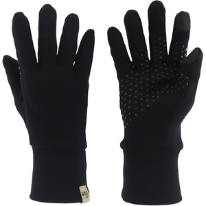 image:image100 Merino Wool Gloves  Touchscreen Compatible  Grip Support  Thermal Moisture Wicking Glove LinersBlack