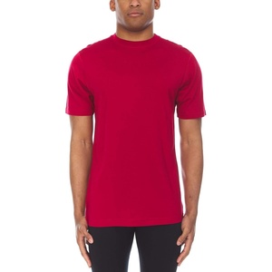 image:image100 Merino Wool Mens Lightweight TShirt  Crew Neck Short Sleeve ShirtTrue Red