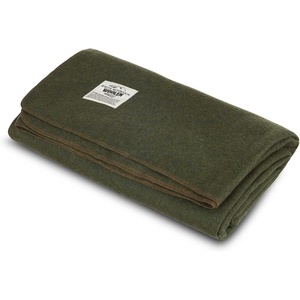 image:imageCamp Throw Blanket  80 Recycled Wool  Buffalo Plaid  Warm Throw Blanket  Thick  Washable  62W x 80L  Brown and Tan PlaidOlive Green