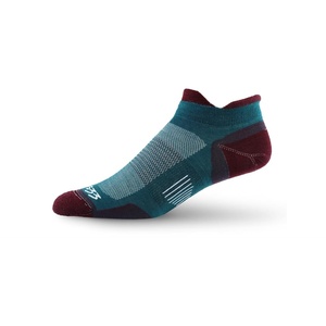 image:imageElite Mountain Heritage Wool Socks  Running No Show Tab Micro WeightTeal