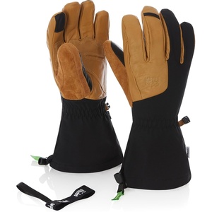 image:imageLeather Ski Glove  Warm Breathable Winter Gloves for Snow Sports  Wool Insulation  Classic Snowboarding GlovesTanBlack