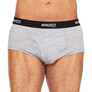 image:imageMens Micro Weight Woolverino Briefs 84 Merino Wool 12 Nylon 4 SpandexAsh Gray