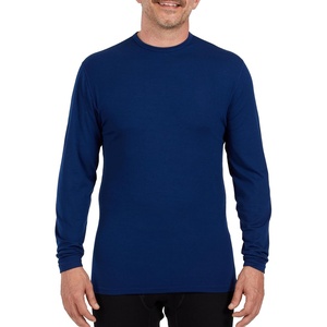 image:imageMens Microweight Merino Wool Long Sleeve Crew Neck  Base Layer ShirtNavy Blue