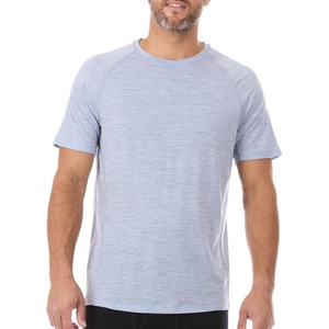 image:imageMerino Wool Mens Micro Weight Raglan TShirt  Short Sleeve Athletic Shirt  AntiOdor  Moisture WickingAsh Gray