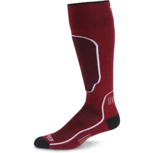 image:imageMinus33 Merino Wool Mountain Heritage Elite Liner Over the Calf Ski Socks  Made in the USA  Warm Knee High SocksRed