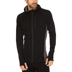 image:imageMinus33 Merino Wool Trailblazer Mens Full Zip Hoodie  No Itch Renewable FabricBlackCharcoal Gray