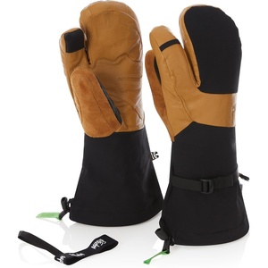 image:imageMinus33 Merino Wool Trigger Finger Mittens  Three Finger Mitts  Classic Ski and Snowboarding Gloves  Warm and BreathableTanBlack
