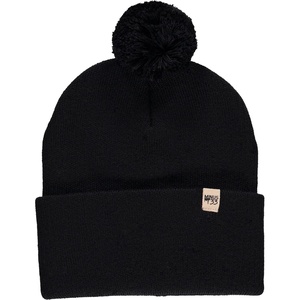 image:imageMinus33 Midweight Everyday Knit Cuff Pom Beanie  100 Merino Wool Winter HatBlack