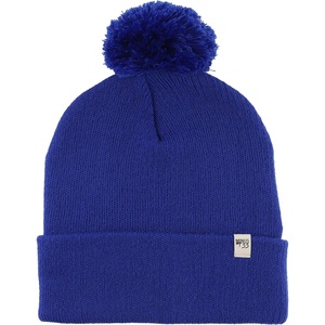 image:imageMinus33 Midweight Everyday Knit Cuff Pom Beanie  100 Merino Wool Winter HatRoyal Blue