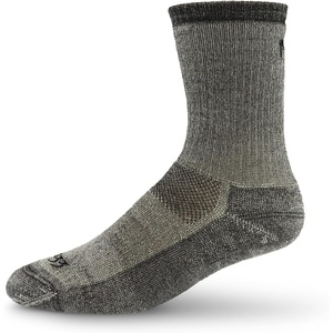 image:imageUSA Made  Heavyweight Merino Wool Crew Socks  Hiking Socks  Mountain HeritageS95 Expedition Gray Heather