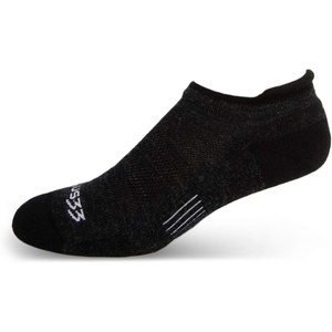 image:imageUSA Made  Micro Cushion No Show Tab Socks  Running Socks  Merino Wool  Mountain HeritageS32 Micro  Cushion Black