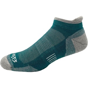 image:imageUSA Made  Micro Cushion No Show Tab Socks  Running Socks  Merino Wool  Mountain HeritageS32 Micro  Cushion Teal Green