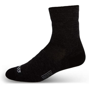 image:imageUSA Made  Mini Crew Socks  Hiking Socks  Merino Wool  Mountain HeritageS54 Lightweight Black
