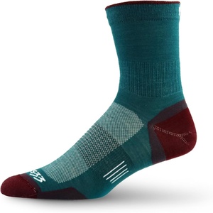 image:imageUSA Made  Running Mini Crew Socks  Merino Wool Micro No No Cushion  Moisture Wicking Running SockTeal