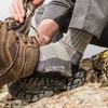 image:imageMerino Wool Crew Hiking Sock  Moisture WickingDenim Heather