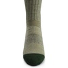 image:imageMerino Wool Crew Hiking Sock  Moisture WickingOlive