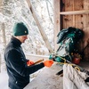 image:imageMerino Wool Fingerless Gloves  Hunting and Fishing LinerBlaze Orange