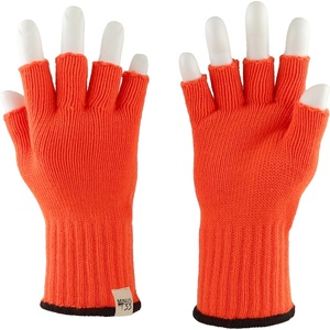 image:imageMerino Wool Fingerless Gloves  Hunting and Fishing LinerBlaze Orange