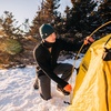 image:imageMerino Wool Fingerless Gloves  Hunting and Fishing Glove LinerBlack