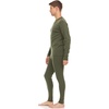 image:image100 Merino Wool  Mens Heavyweight Top and Bottom  Thermal Base Layer Set  Olive Drab  Medium