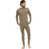 image:image100 Merino Wool  Mens Lightweight Top and Bottom  Thermal Base Layer Set  Tan 499  Small