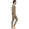 image:image100 Merino Wool  Mens Lightweight Top and Bottom  Thermal Base Layer Set  Tan 499  Small