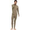 image:image100 Merino Wool  Mens Lightweight Top and Bottom  Thermal Base Layer Set  Tan 499  Small