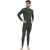 image:image100 Merino Wool  Mens Midweight Top and Bottom  Thermal Base Layer Set  Forest Green  Medium