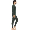 image:image100 Merino Wool  Mens Midweight Top and Bottom  Thermal Base Layer Set  Forest Green  Medium