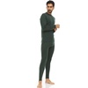 image:image100 Merino Wool  Mens Midweight Top and Bottom  Thermal Base Layer Set  Forest Green  Medium