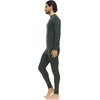 image:image100 Merino Wool  Mens Midweight Top and Bottom  Thermal Base Layer Set  Forest Green  Medium