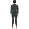 image:image100 Merino Wool  Mens Midweight Top and Bottom  Thermal Base Layer Set  Forest Green  XXLarge
