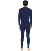 image:image100 Merino Wool  Mens Midweight Top and Bottom  Thermal Base Layer Set  Navy Blue  XLarge