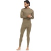 image:image100 Merino Wool  Mens Midweight Top and Bottom  Thermal Base Layer Set  Tan 499  Large